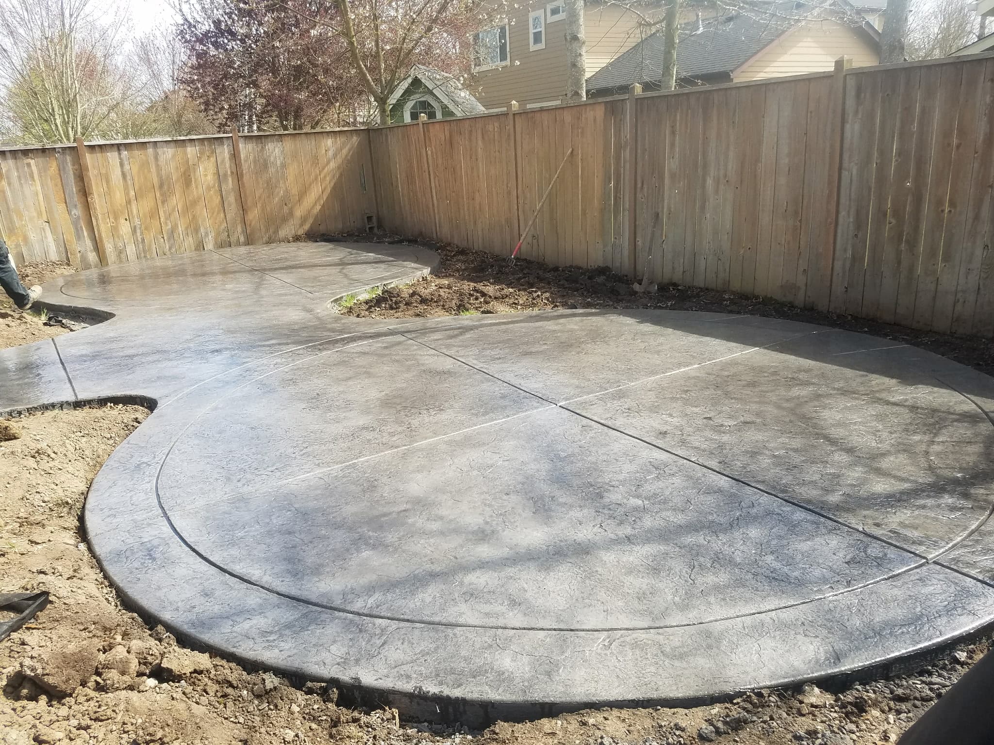 Concrete patio