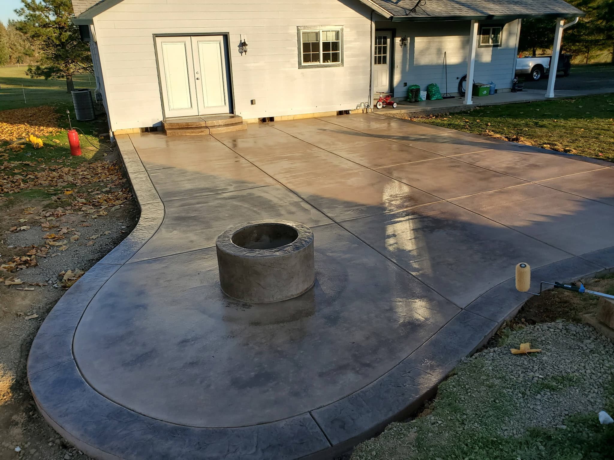 Concrete patio