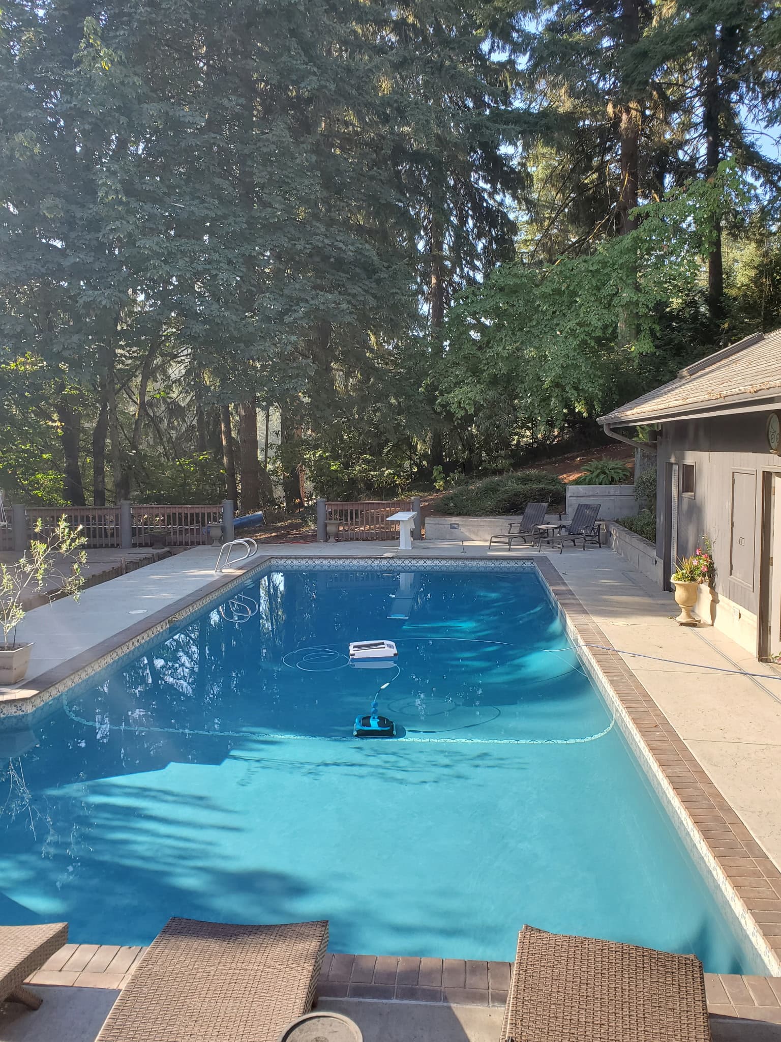 Concrete pool deck