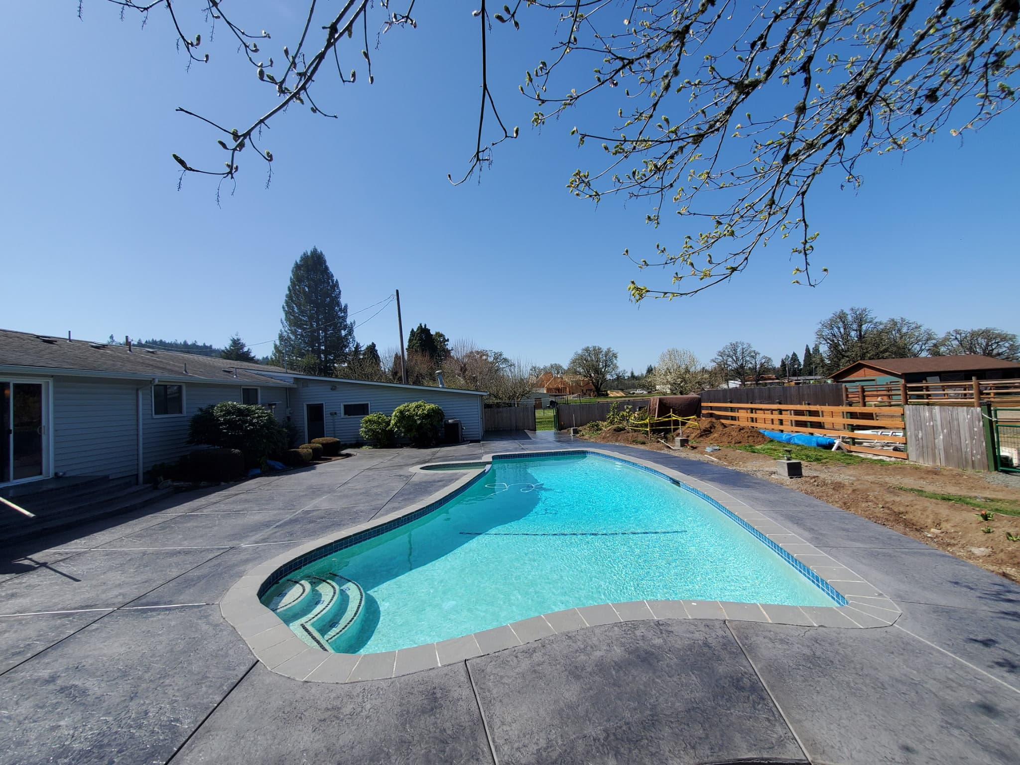 Wonderful Refinished Pool Deck for a homeowner to enjoy